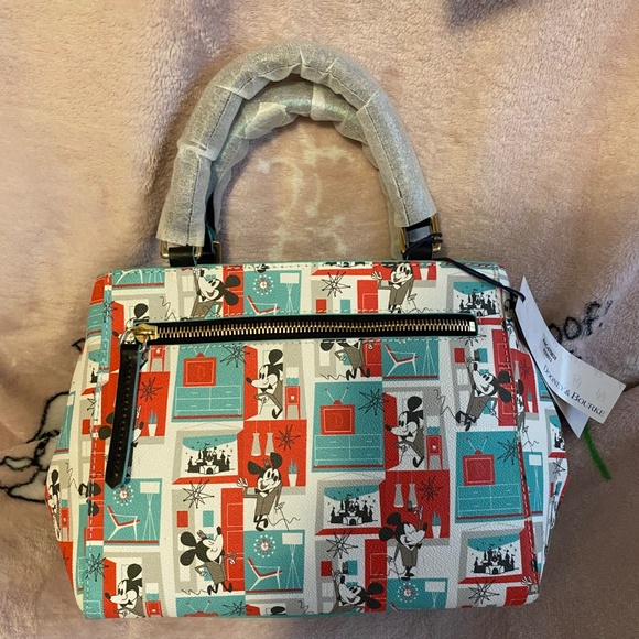Dooney & Bourke Disney Mid Century Mickey Satchel New with tags - Picture 2 of 5